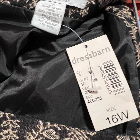 Vintage skirt NOS border print rayon lined skirt - Picture 7 of 10